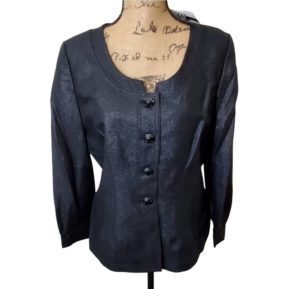 GRACE Dane Lewis‎ metropolitan metallic blazer jacket Size 10